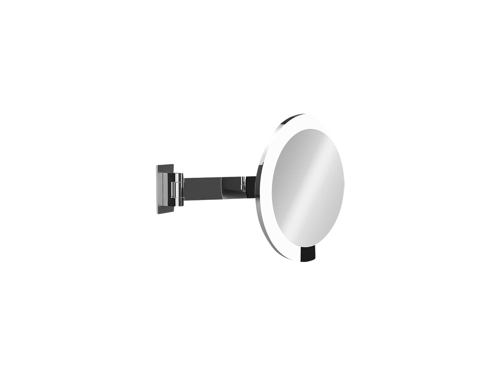 specchio cosmetico led interface ø220mm cromato braccio orientabile