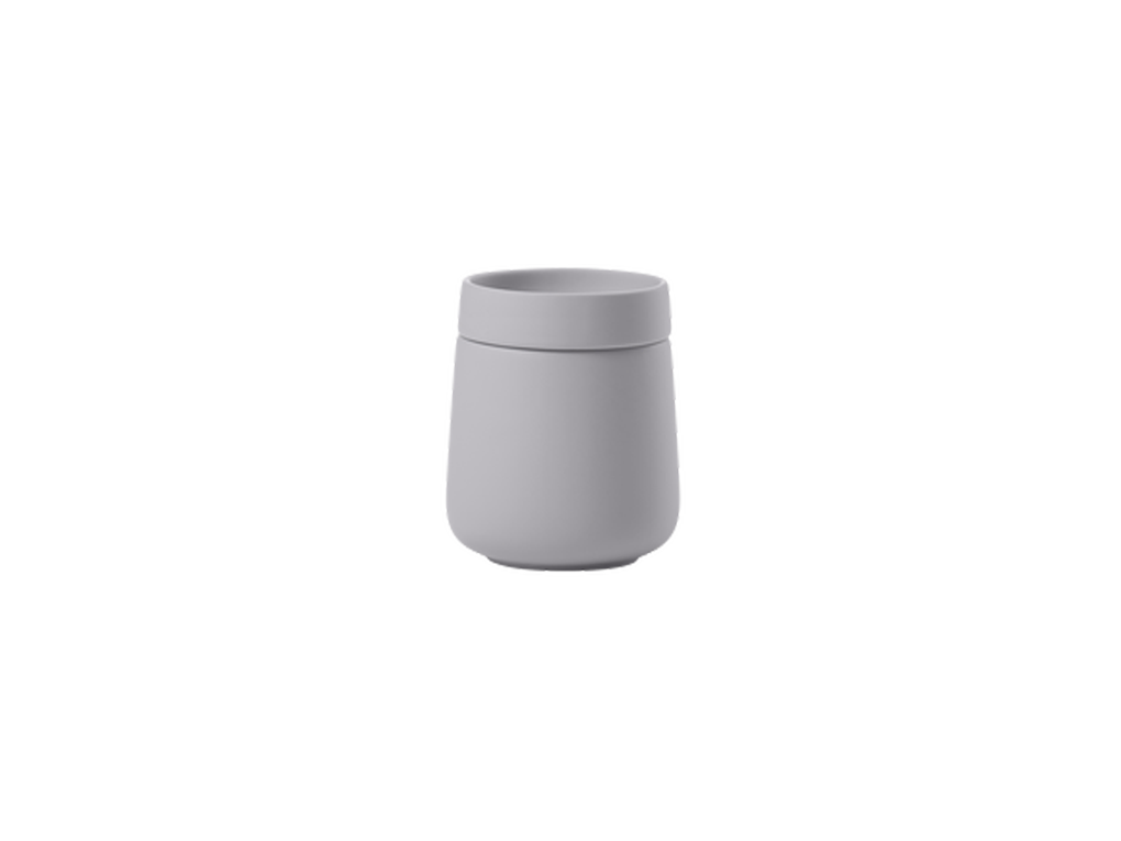 jar with lid nova one 290ml gull grey stoneware
