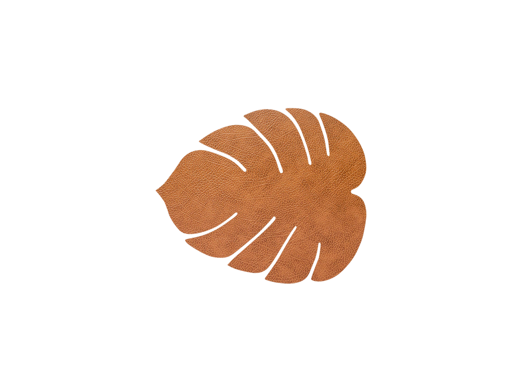placemat monstera leaf hippo