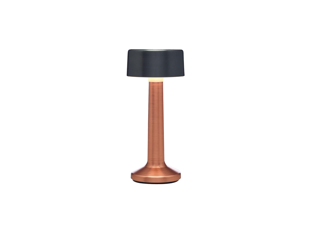 lampada da tavolo led 2-tone cylinder metal