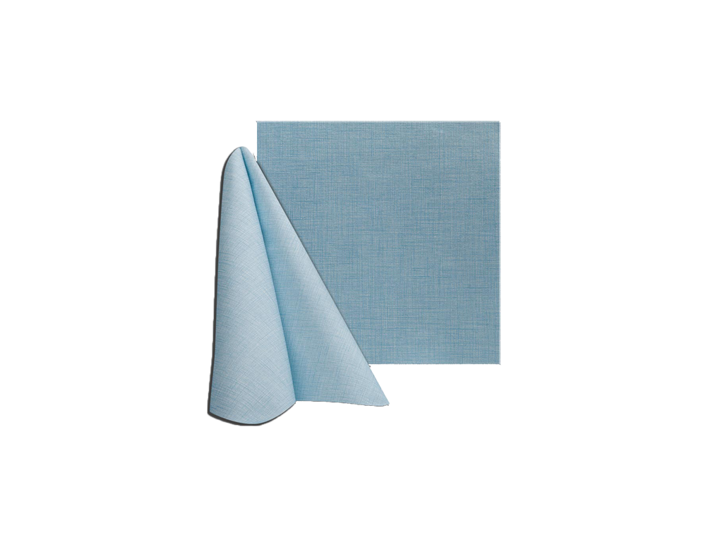 restaurant napkin texlike 40x40cm easy blue 1/4 ply
