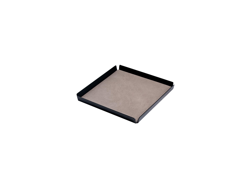 tablett square hippo grau/alu anthrazit 29x29x2,8cm