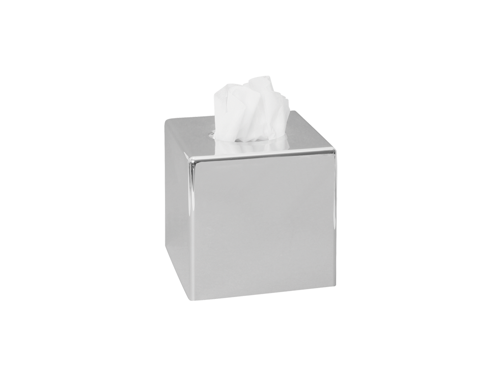 box kleenex quadrato cromo