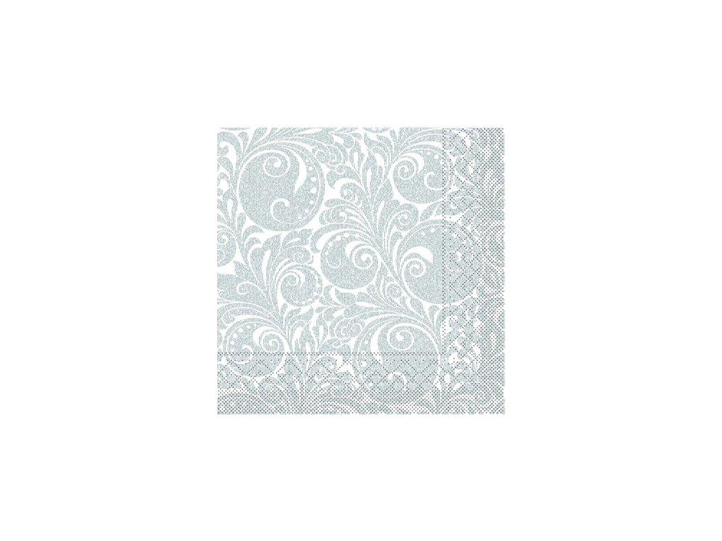 restaurant napkin tissue 40cm jordan white-silver 3 ply