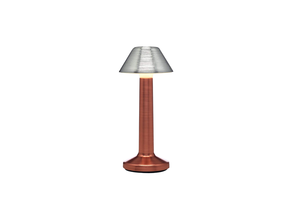 led table lamp 2-tone skirt metal