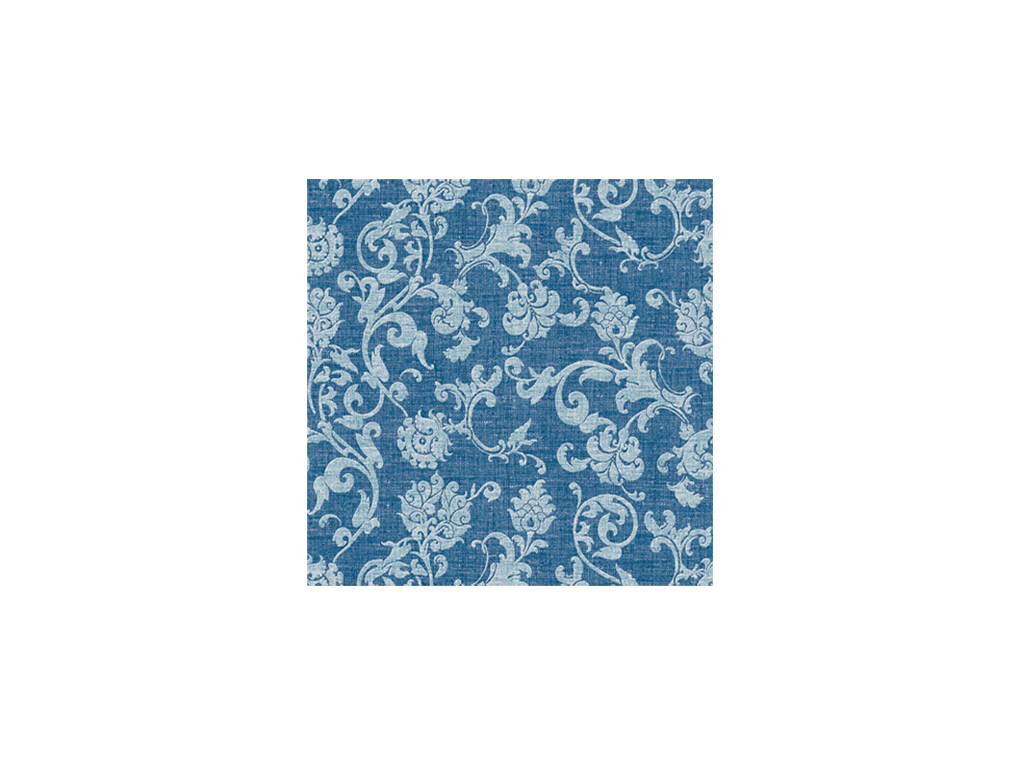 tablecloth damasco cotton 100cm blue