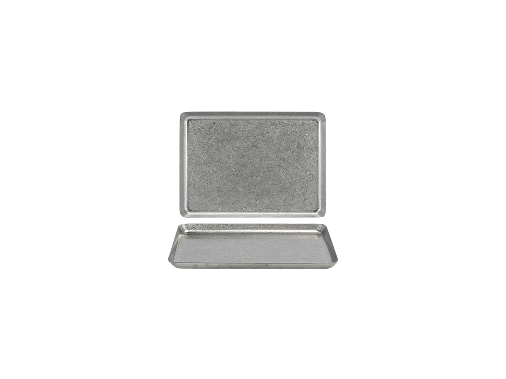 tray stainless steel rectangular silver antique