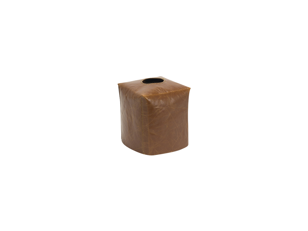 cosmetic tissue box cubo austin imitation leather 12,7x12,7x12,7cm