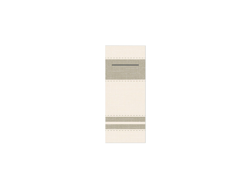 pocket napkin brooklyn 40x33cm 1/8 fold beige grey