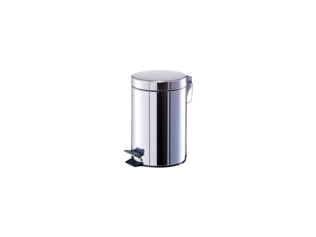dust bin stainless steel with pedal 3l taupe