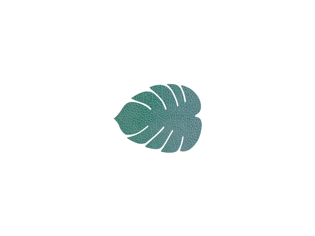 sottobicchiere monstera leaf hippo
