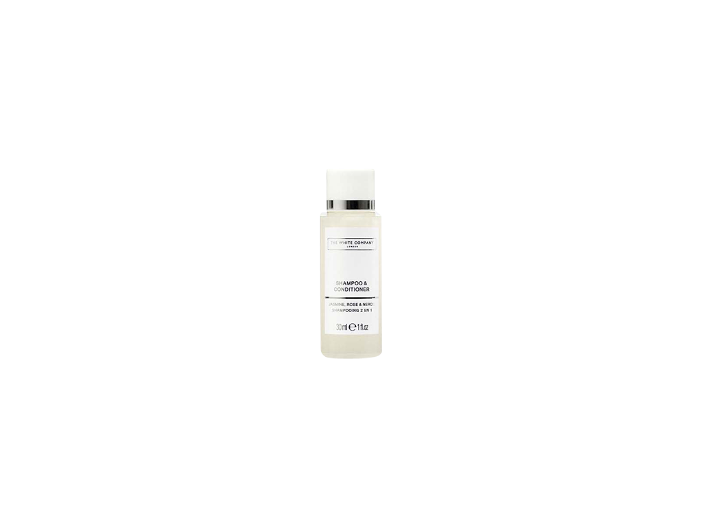 shampoo with conditioner 30ml the white company flowers