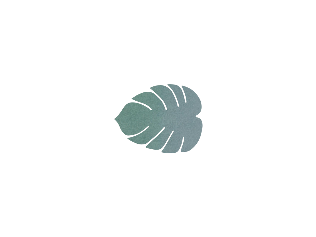 glasuntersetzer monstera leaf hippo
