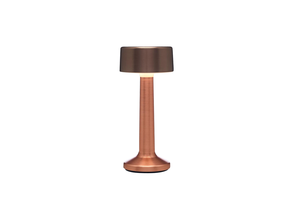lampada da tavolo led 2-tone cylinder metal