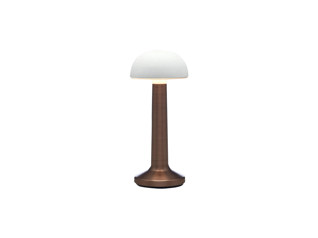 led table lamp 2-tone bowl metal