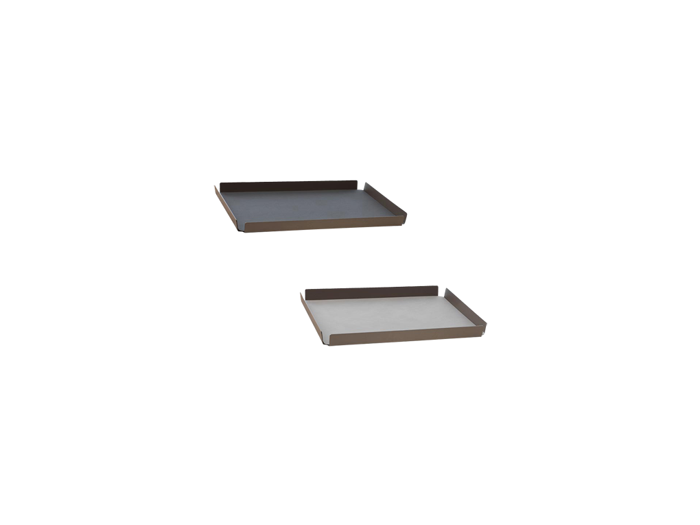 tray square l nupo anthracite/light grey 37x47x3,5cm